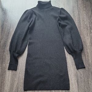Love Tree Black Long Sleeve Sweater Dress